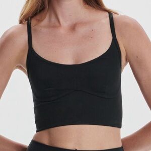 Varley Always Surrey Black Sports Bra | Luxury Activewear | NWOT | S